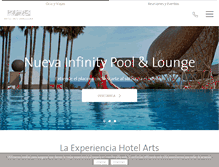 Tablet Screenshot of hotelartsbarcelona.com